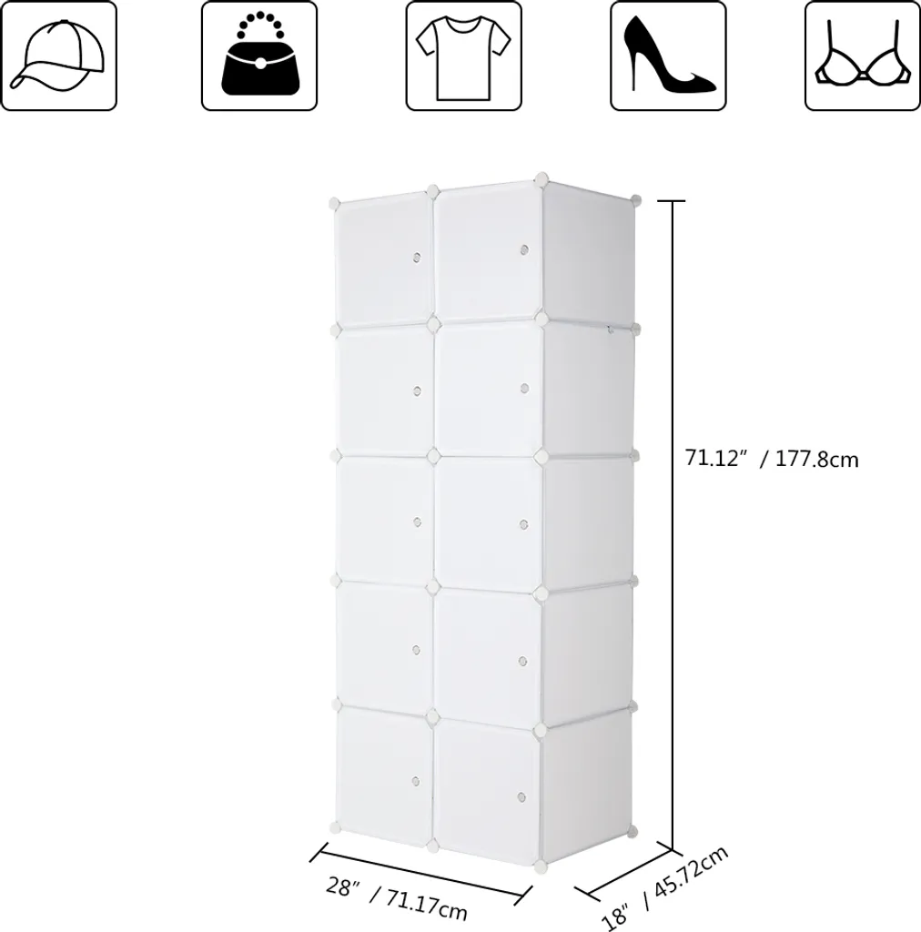 Meuble rangement modulable cube plastique pour optimiser l'espace - 2