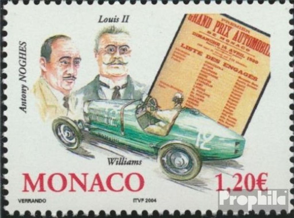 Briefmarken Monaco 2004 Mi 2689 (kompl.Ausg.) postfrisch Autorennen