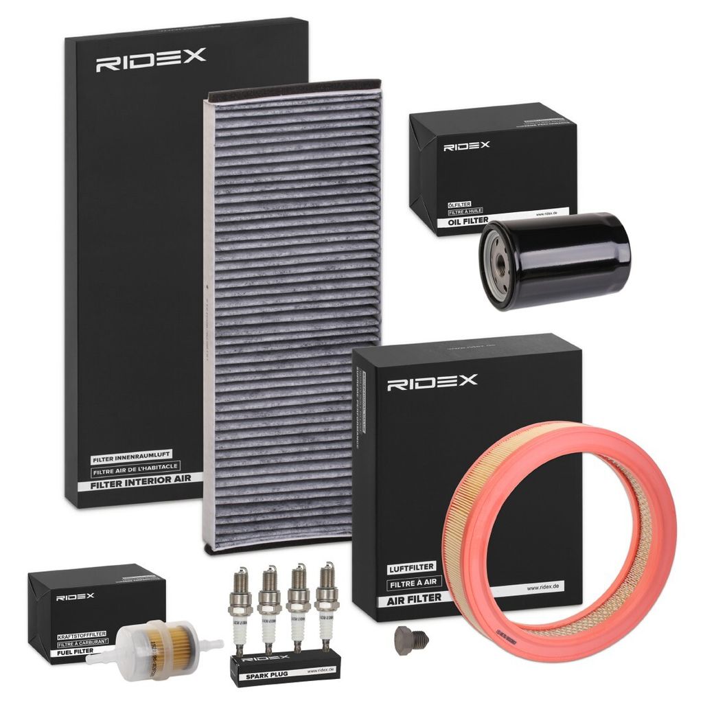 RIDEX Inspektionspaket Filterset für AUDI 80 (89, 89Q, 8A, B3)