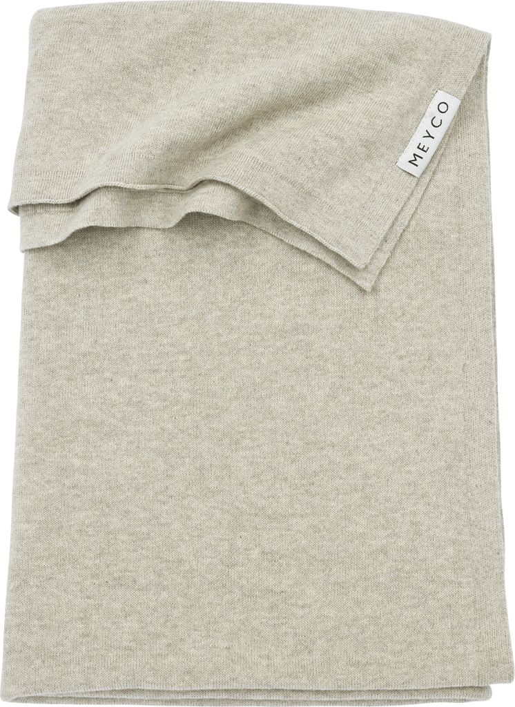 Meyco ledikantdeken Knit basic sand melange 2753020