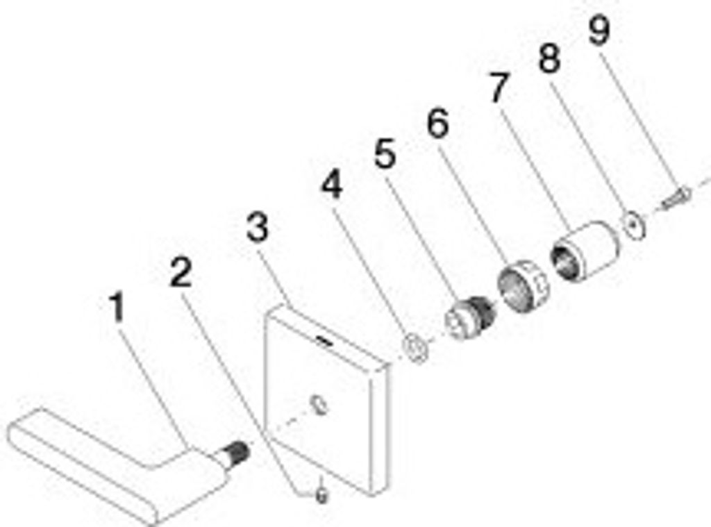 Dornbracht 90207005705-06 Griff für Unterputz Wand Ersatzteile