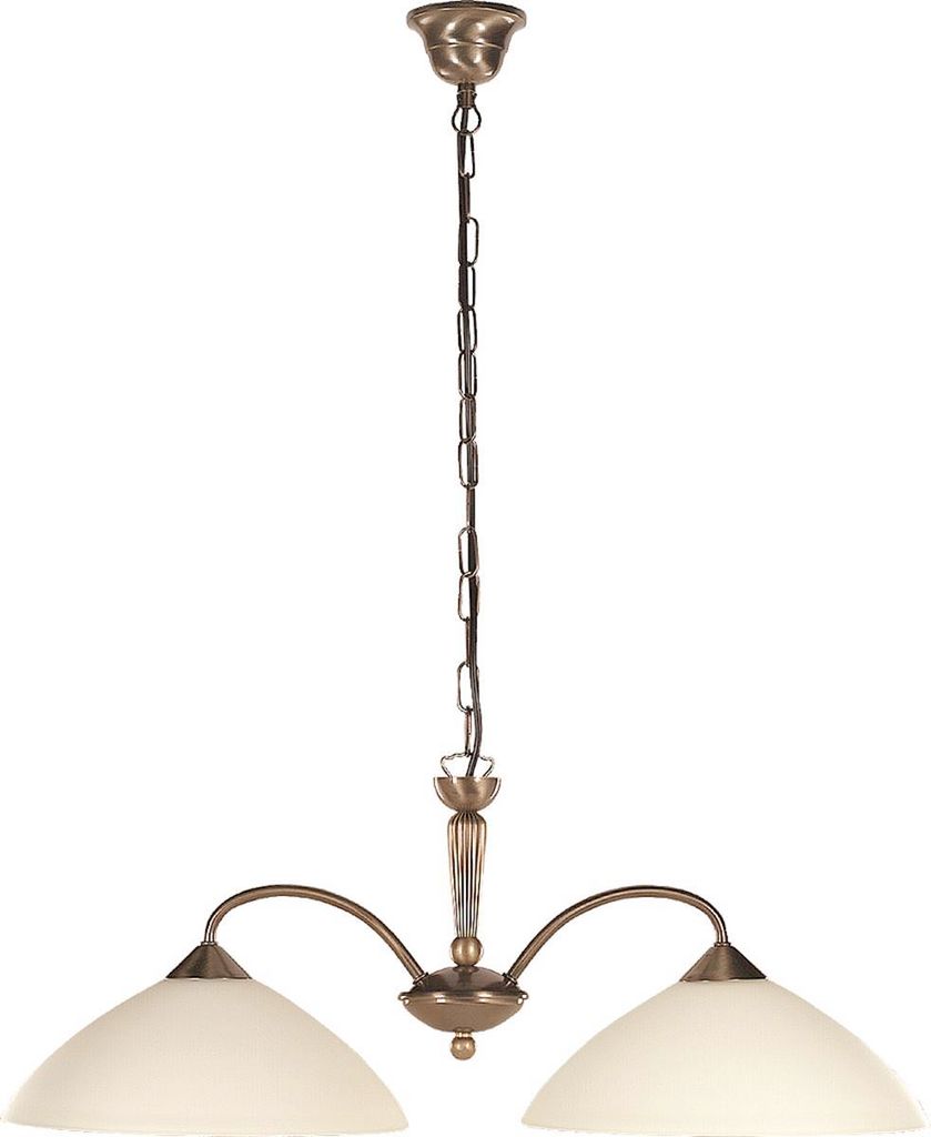 Rabalux 8177 Kronleuchter 2 Spots Regina, E27, bronze-silber-creme, Klassisch, 69cm