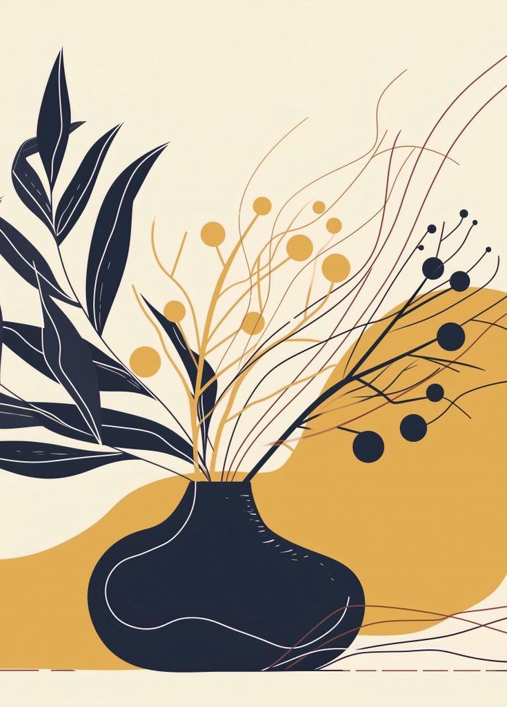 Plakat 39,5x55cm Ruhe Dunkler Blätter