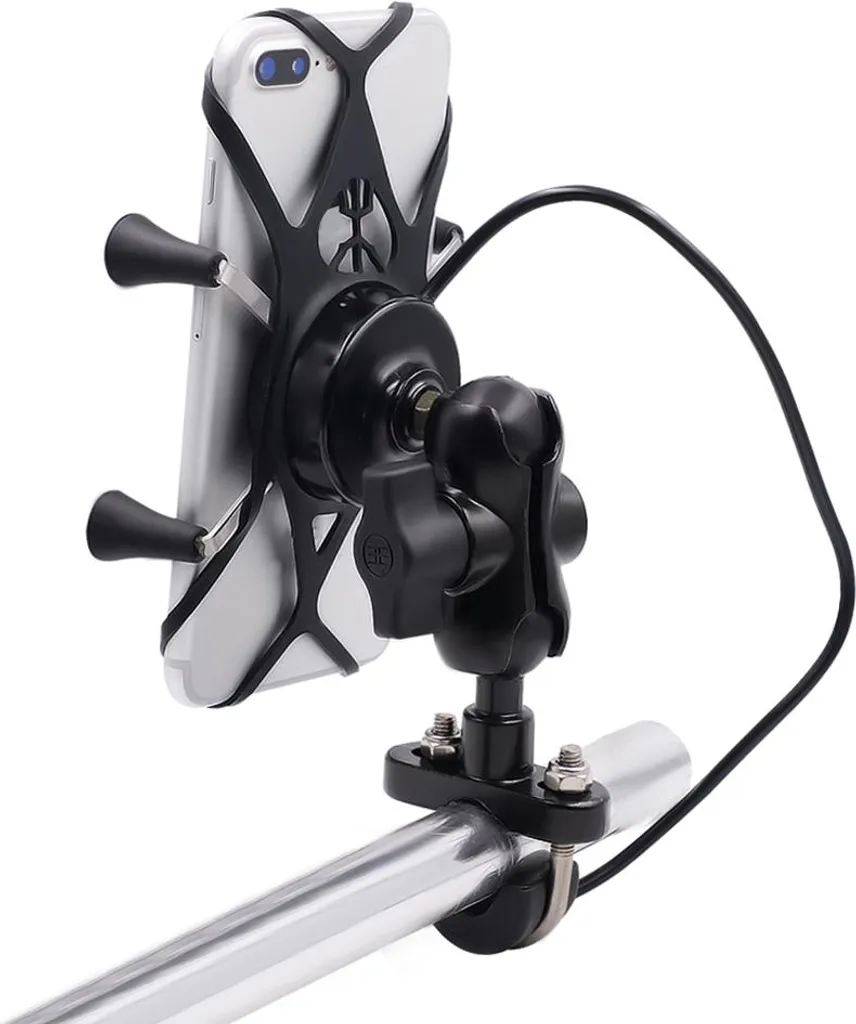 Support smartphone moto anti-vibration avec USB - Fini les pannes de GPS
