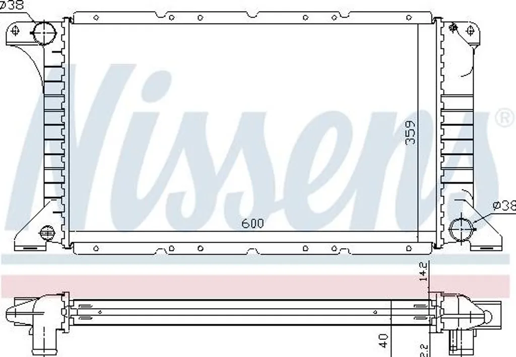 Évitez la surchauffe : Radiateur NISSENS 62249A pour Transit OE 6912241