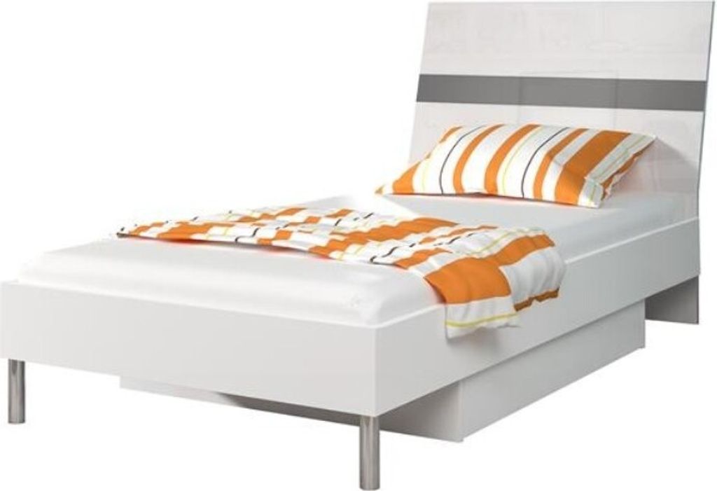 Betten Kinderbett Kinderzimmer Bett Kinderbett Möbel Holz Grau Hochglanz Neu