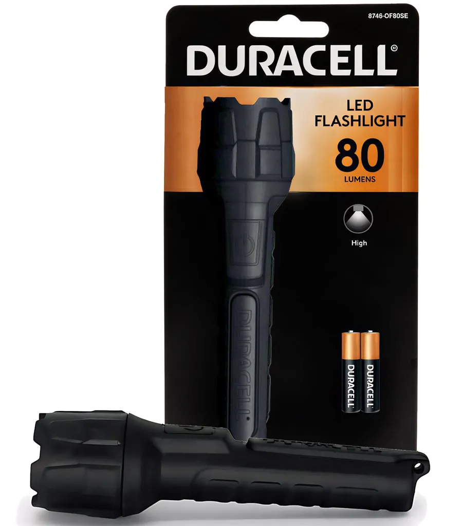 Lampe Torche Caoutchouc Duracell LED 80 lm : Résistance Extrême - 4