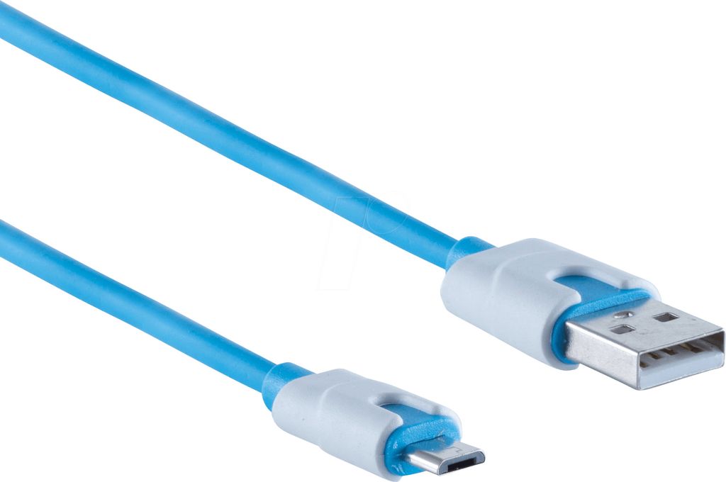 shiverpeaks BS14-50013 USB Kabel 2 m USB 2.0 USB A Micro-USB B Blau (BS14-50013)