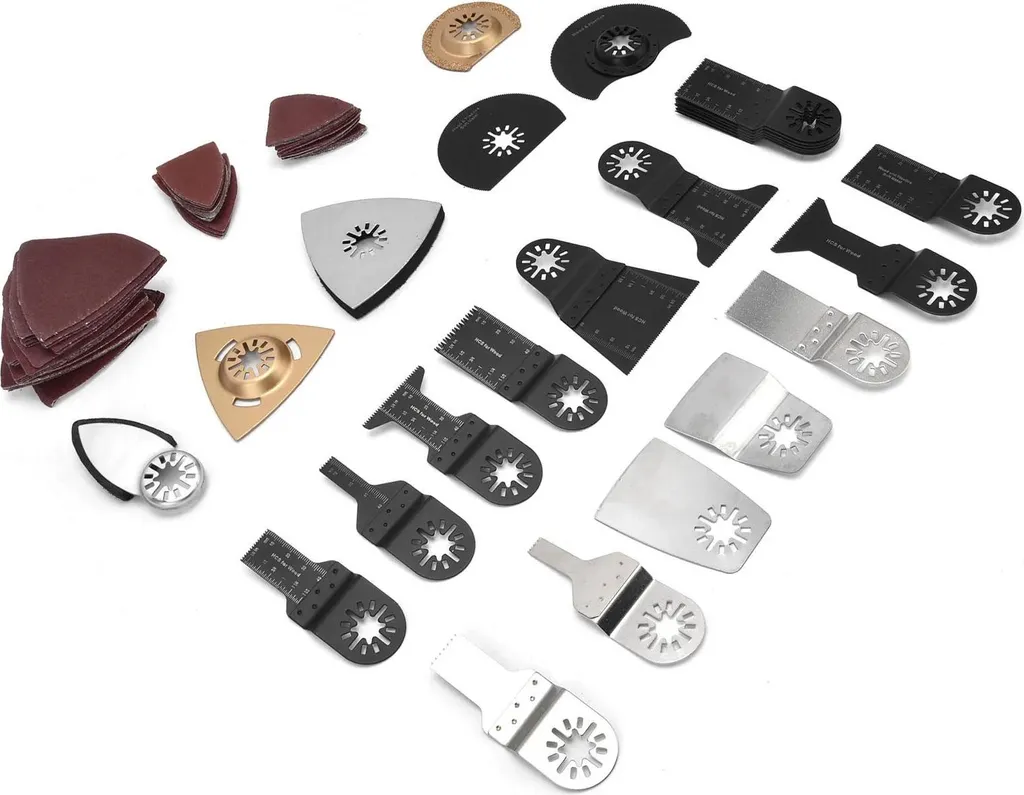 Lames multifonctions pour rénovation de maison, kit 105 pièces complet