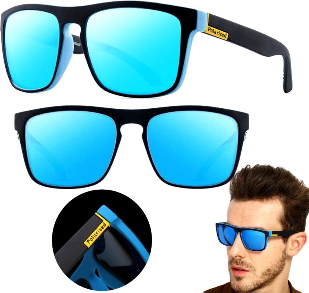 J&W platz polarisierte sportbrille Mbarvasha hellblau gläser