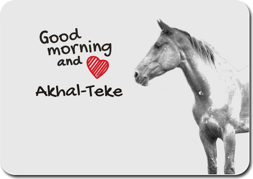 Akhal-Teke - Mauspad mit Druck, personalisiertes Mauspad mit Pferd, einzigartiges Gadget für Büroangestellte von Art-Dog.