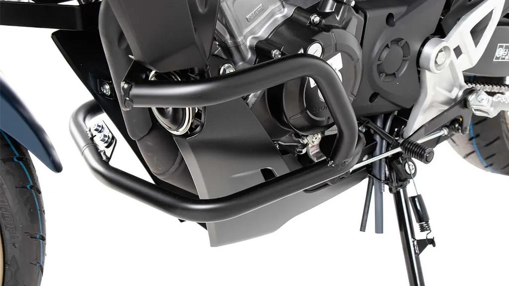 Protection moteur Honda CB 125 R en acier tubulaire noir robuste