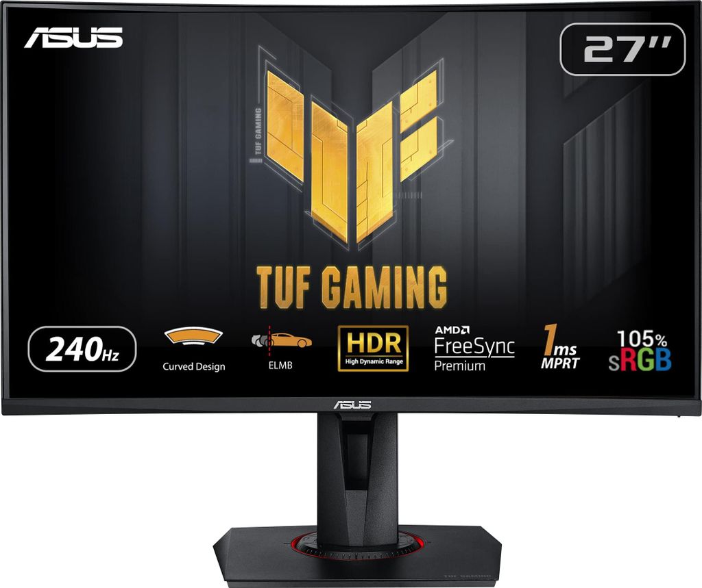 ASUS TUF Gaming VG27VQM, 68,6 cm (27"), 1920 x 1080 Pixel, Produktbild 