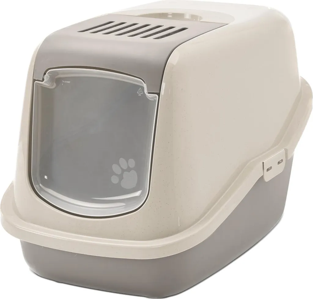 Nestor Happy Planet Grigia: Toilette Gatti Facile Pulizia 56x39x39 cm