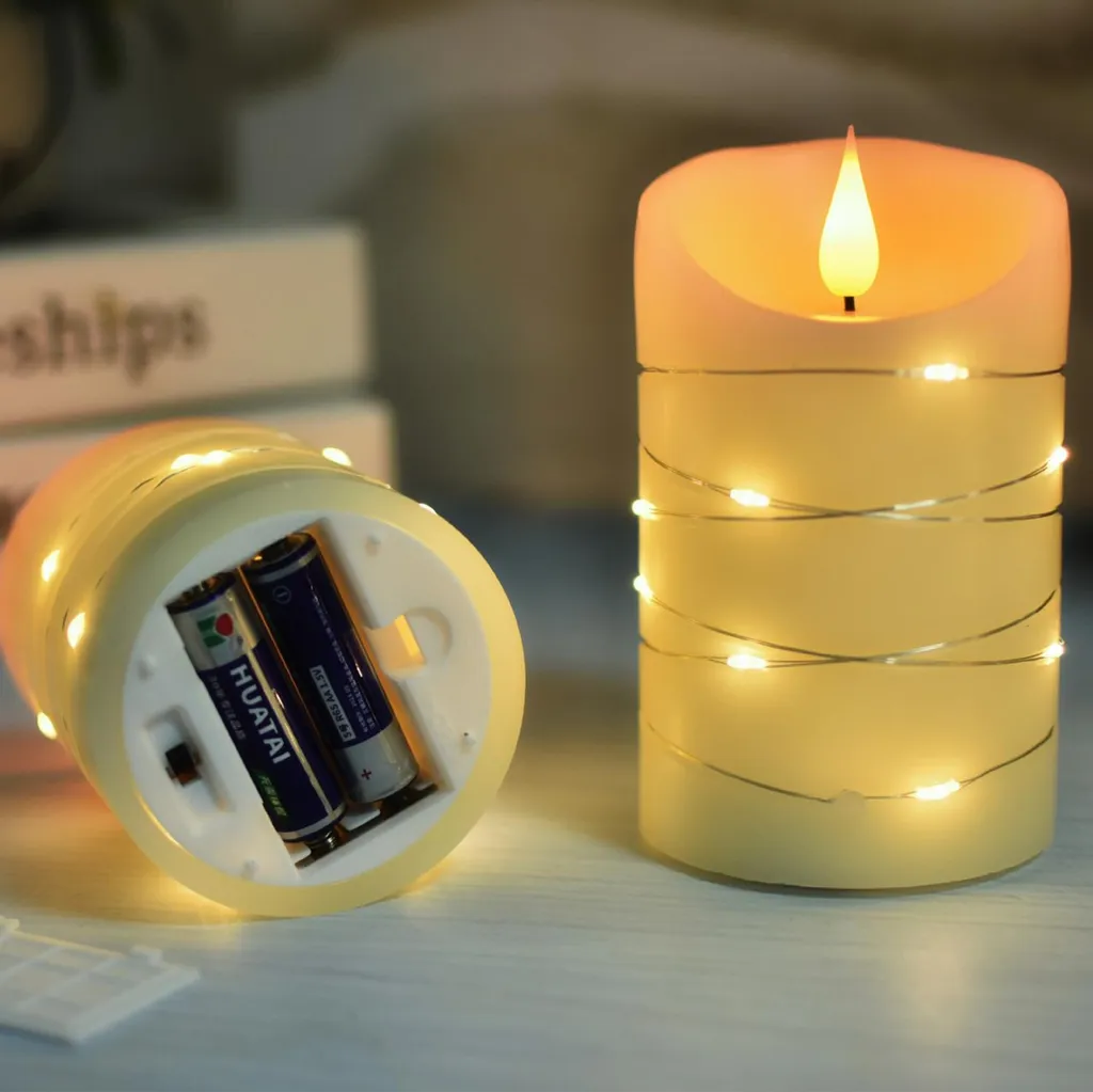 Atmosfera Party Perfetta: Set 3 Candele LED INF con Telecomando - 4