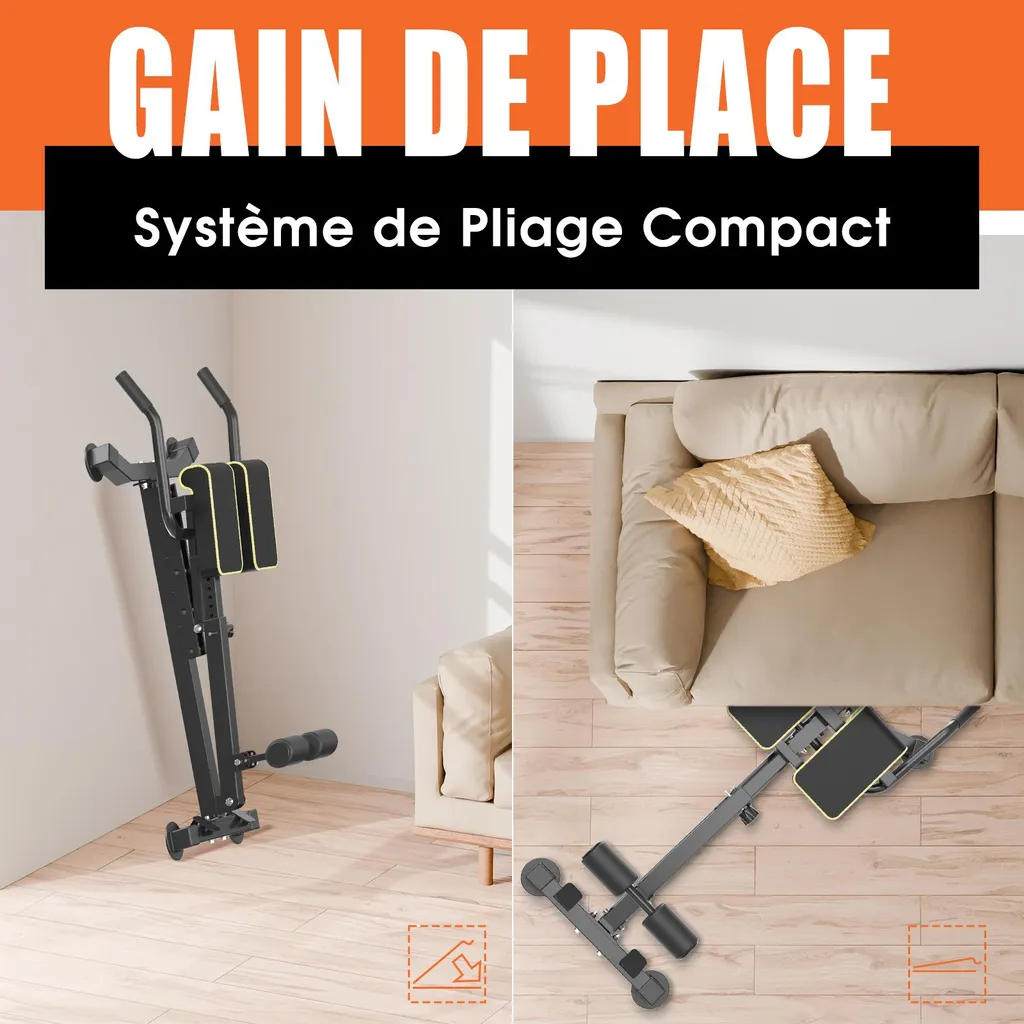 Banc de musculation pliable pour petits espaces musculation du corps complet - 5