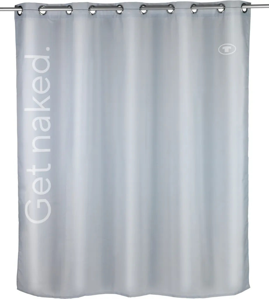 Tenda da Doccia TOM TAILOR Grigio 180x200 | Tessuto Soft-Touch
