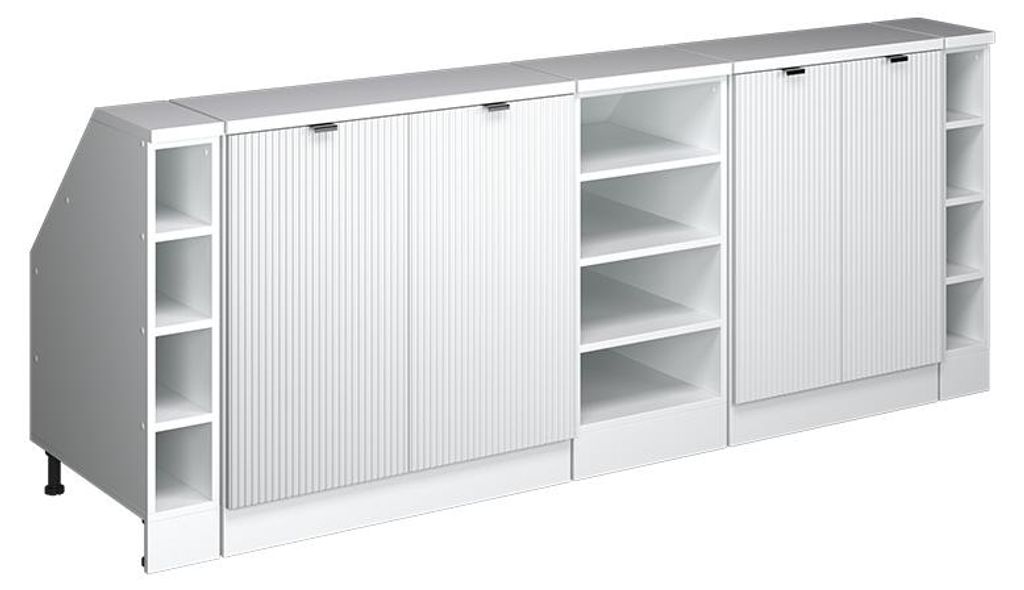 Set di mobili sottotetto Vicco Rion Ondulazione bianca 210 Immagine del prodotto 