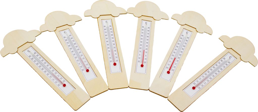 EDUPLAY 210300 Thermometer DIY Autos 6er Set Produktbild 