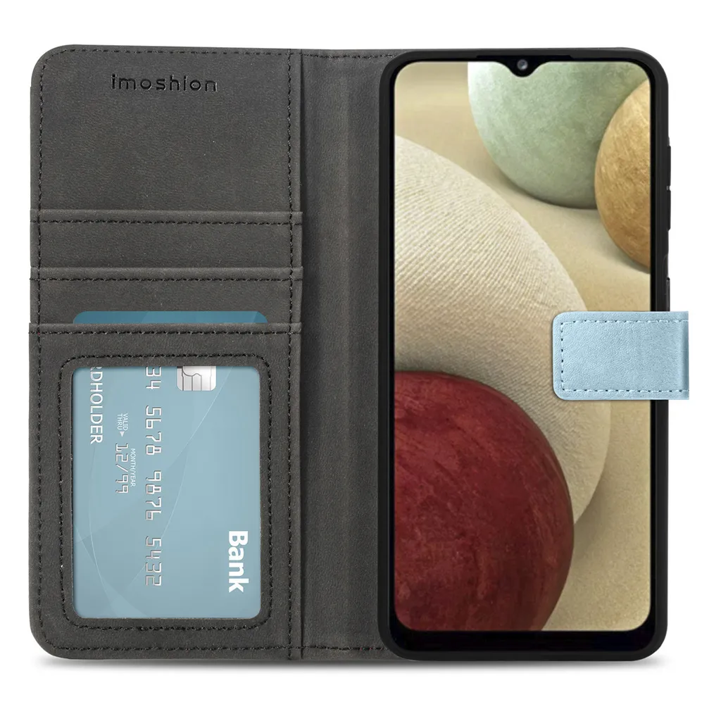 imoshion Libreria Luxe per Samsung Galaxy A12 - Azzurro - 3