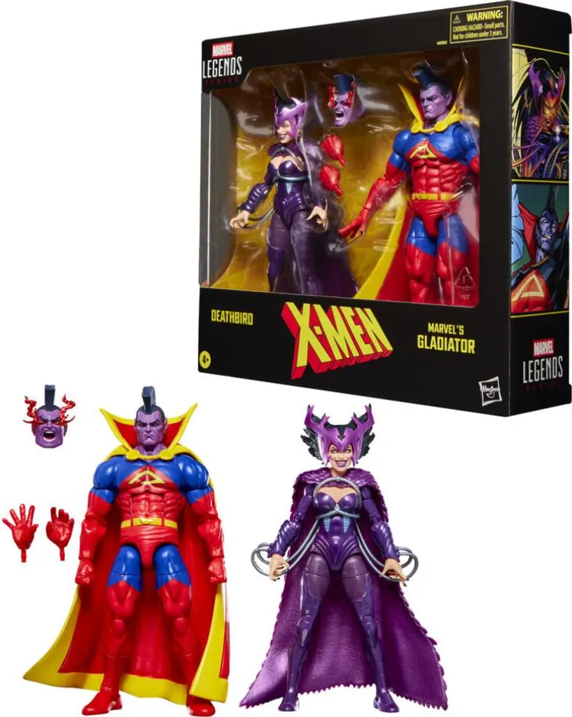 Pack X-Men Marvel Legends Deathbird Gladiator Figurines Articulées