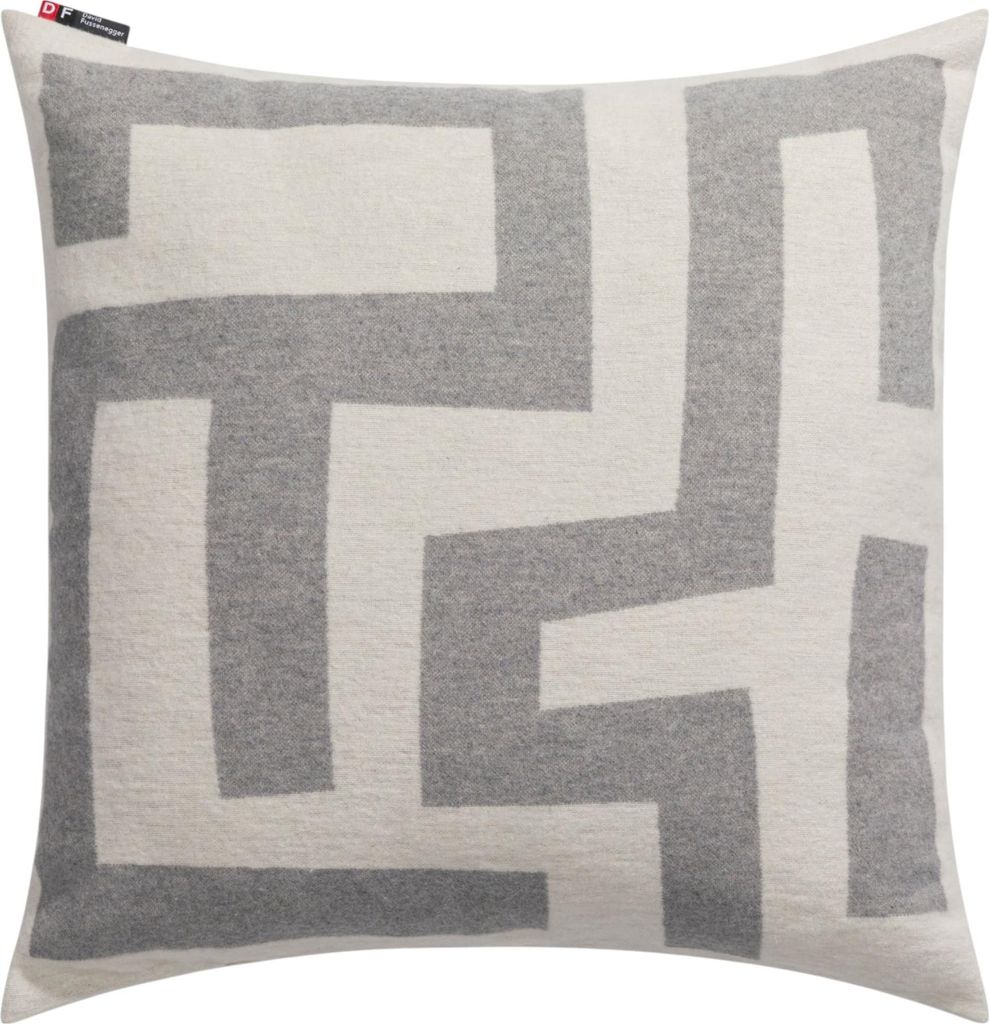 Housse de coussin Labyrinth couleur Gris 50x50cm de David Image du produit 