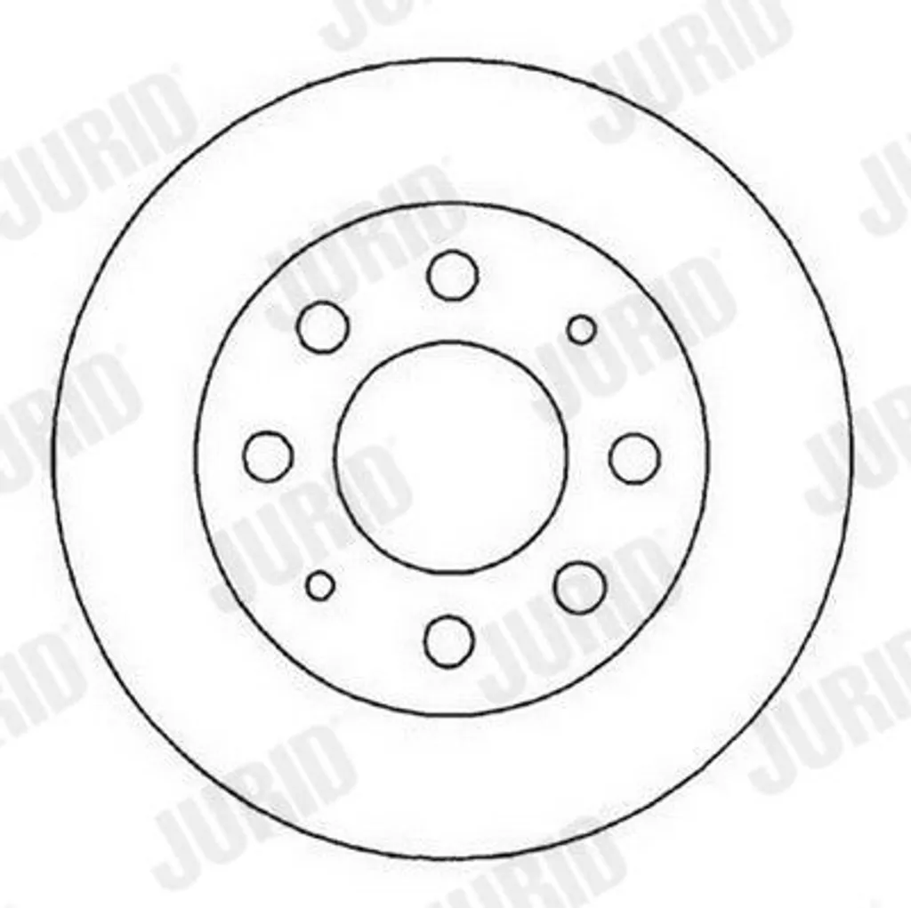 Disque de Frein JURID 561824JC Anti-Corrosion pour Hyundai Santamo 45,5mm
