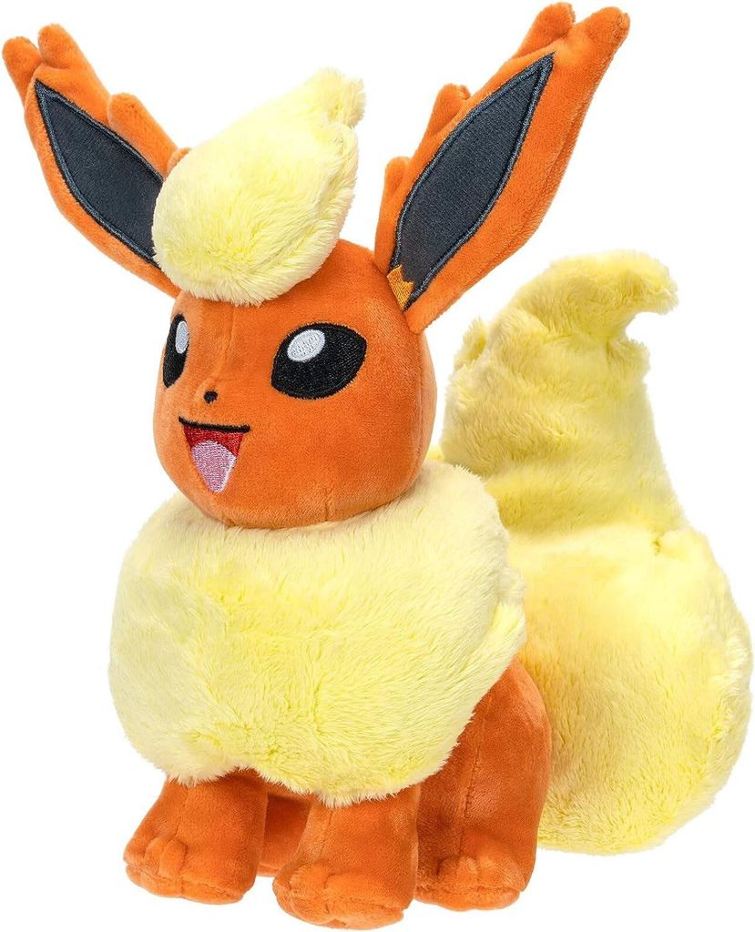 Jazwares Pokémon Flareon-plüschtier 20 Cm Gelb  Gelb One Produktbild 