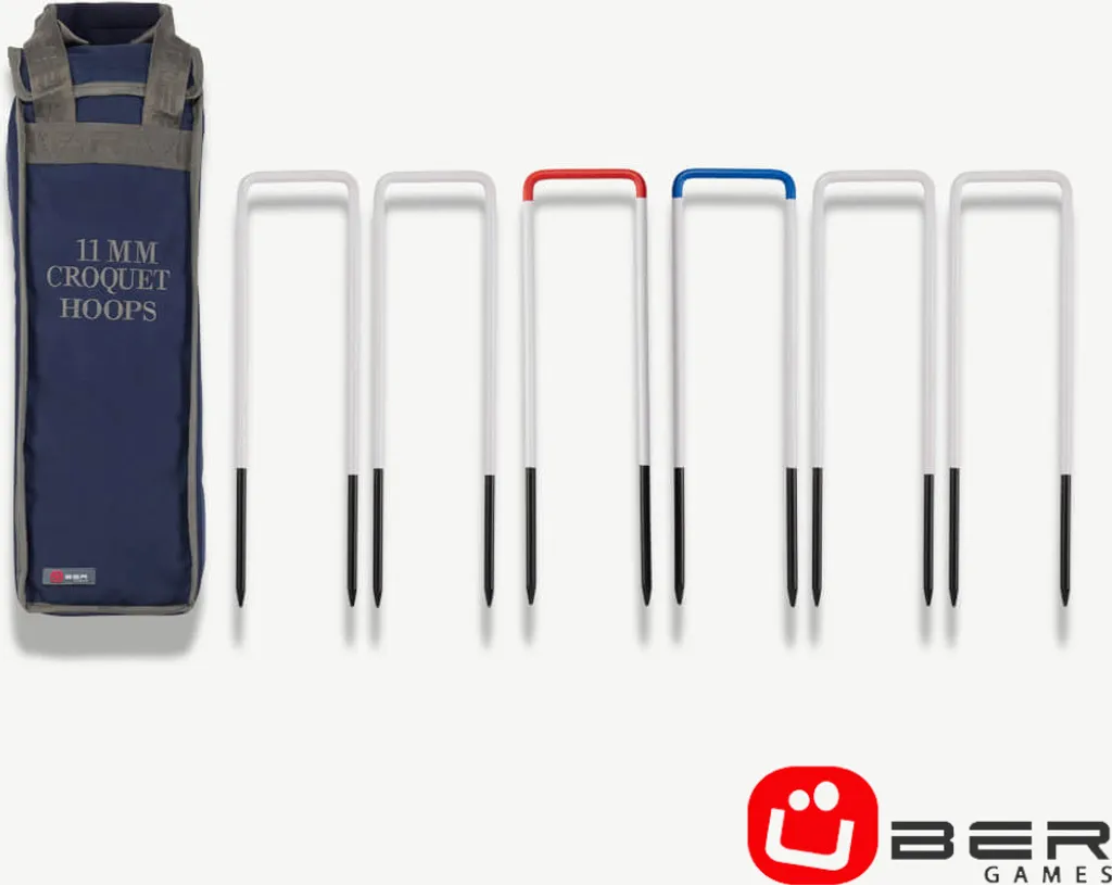 Buts de Croquet en Acier 11 mm - Lot de 6 Arceaux Robustes Haute Qualité