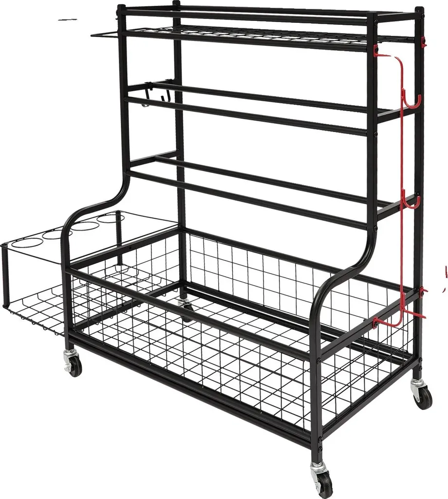 Rayonnage de stockage pour cave et garage structure en acier noir 175kg