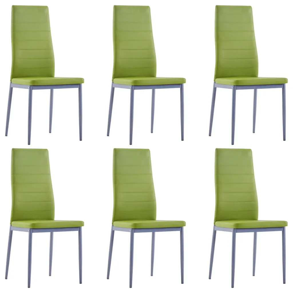 Table et 6 Chaises Vertes - Ensemble de Salle à Manger Design et Chic - 14