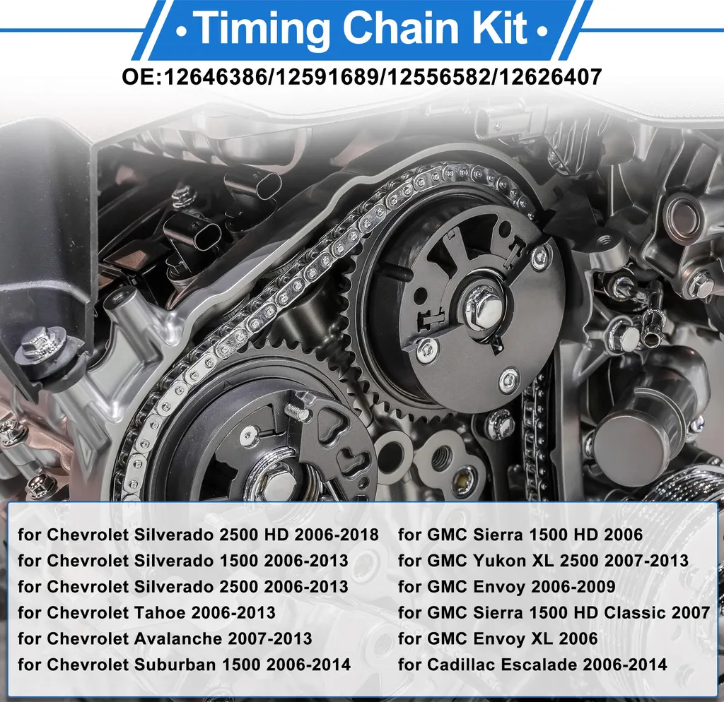 Éliminez les Bruits Moteur avec ce Kit Chaîne de Distribution GM V8