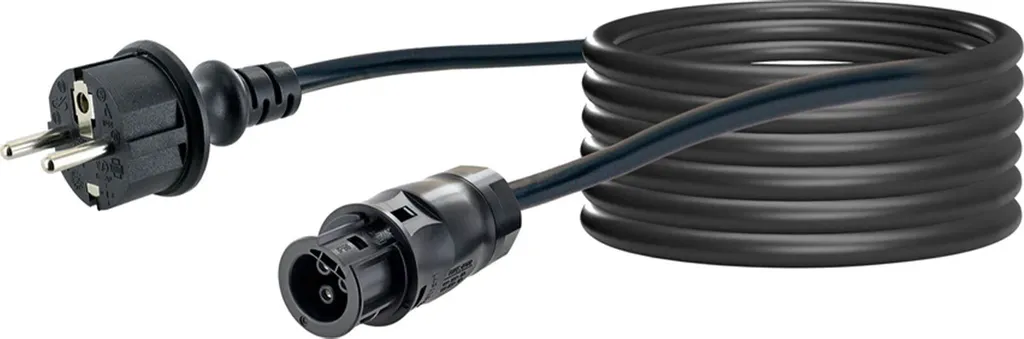 Câble onduleur Schwaiger batterie vers Schuko 10m pour kit solaire