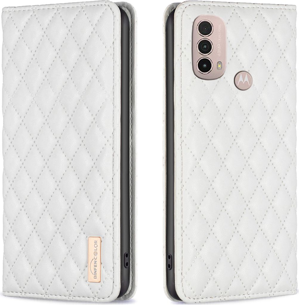 Moto E40 Hülle, Elegant Bookstyle Flip Leder Kartenfächer Produktbild 