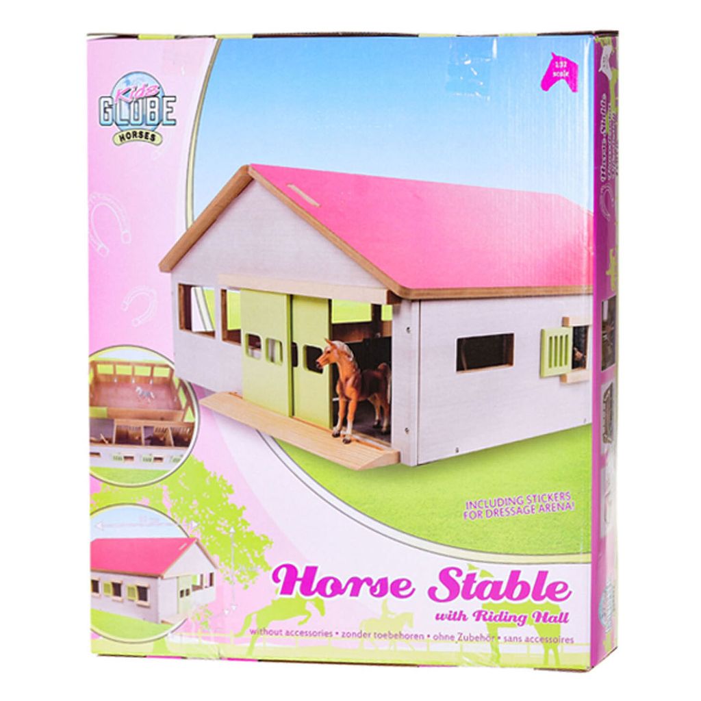 Kids Globe Spielzeug-Pferdestall mit 3 Boxen und Gasse 1:32 Produktbild 10