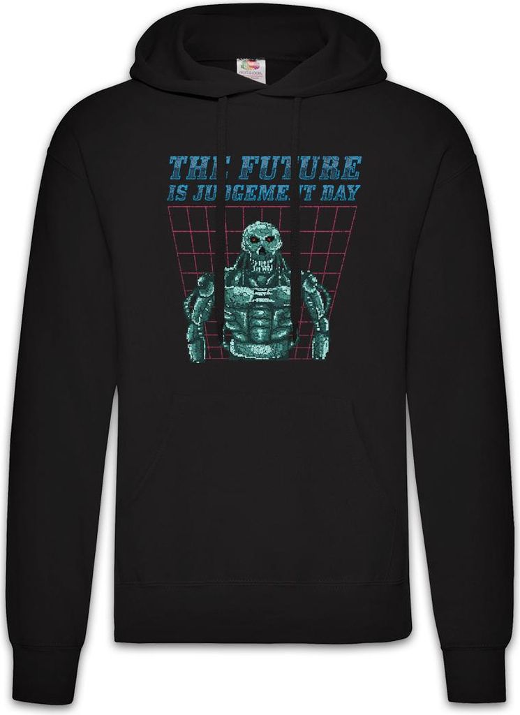 Urban Backwoods The Future Is Judgement Day, Herren Hoodie, Farbe: Schwarz, Größe: 2XL