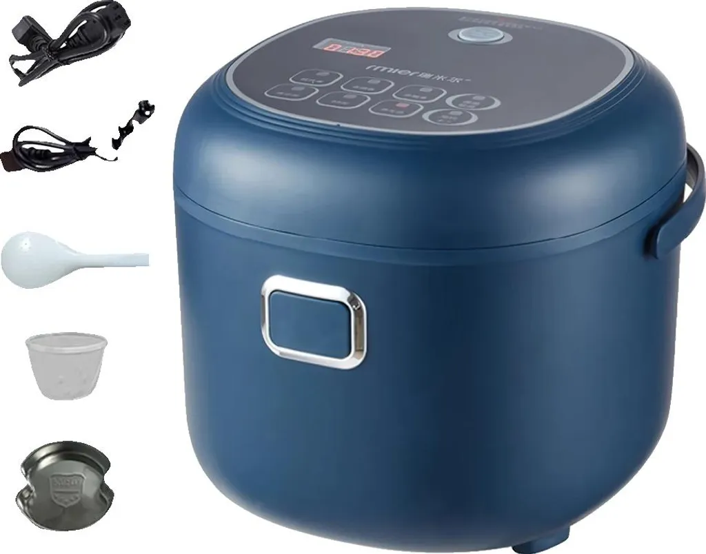 Cuiseur à riz 2L portable avec prise EU - Mini cuiseur blanc Série Nomade