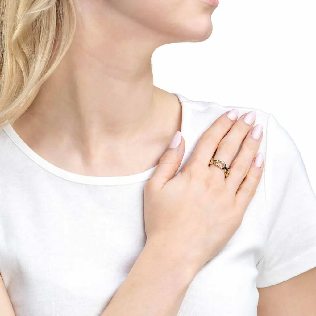 Bague dorée chic Leonardo Mathilde pour tenue de soirée - Taille 18
