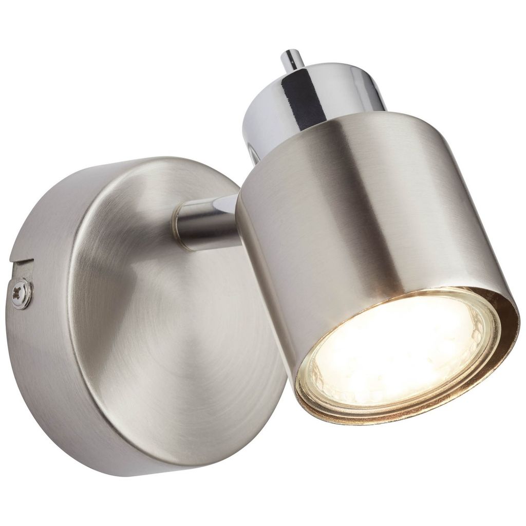 Brilliant 1er Spot Andres nickel-chrom 12 x 8 cm GU10, 10 W, nickel-chrom