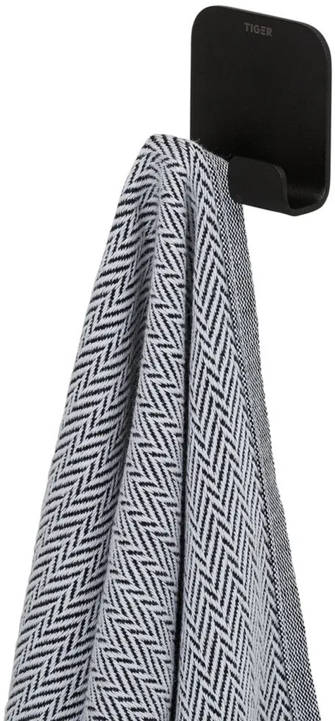 Crochet de Salle de Bain Noir Autocollant Tiger Colar 3M sans Perçage