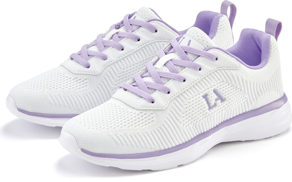 LASCANA Sneaker weiß/lila Größe 37