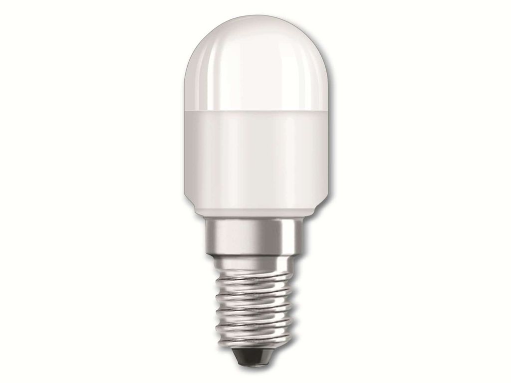 A single LED light bulb against a white background.