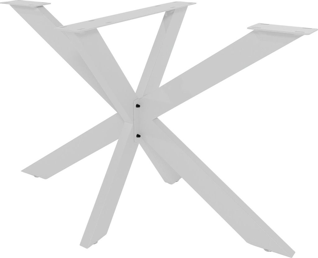 In And OutdoorMatch In And OutdoorMatch Tischbeine Miep - M - 120x68x71cm - Beschichteter Stahl - Industriedesign - 4-beiniges Tischgestell - Tisch...