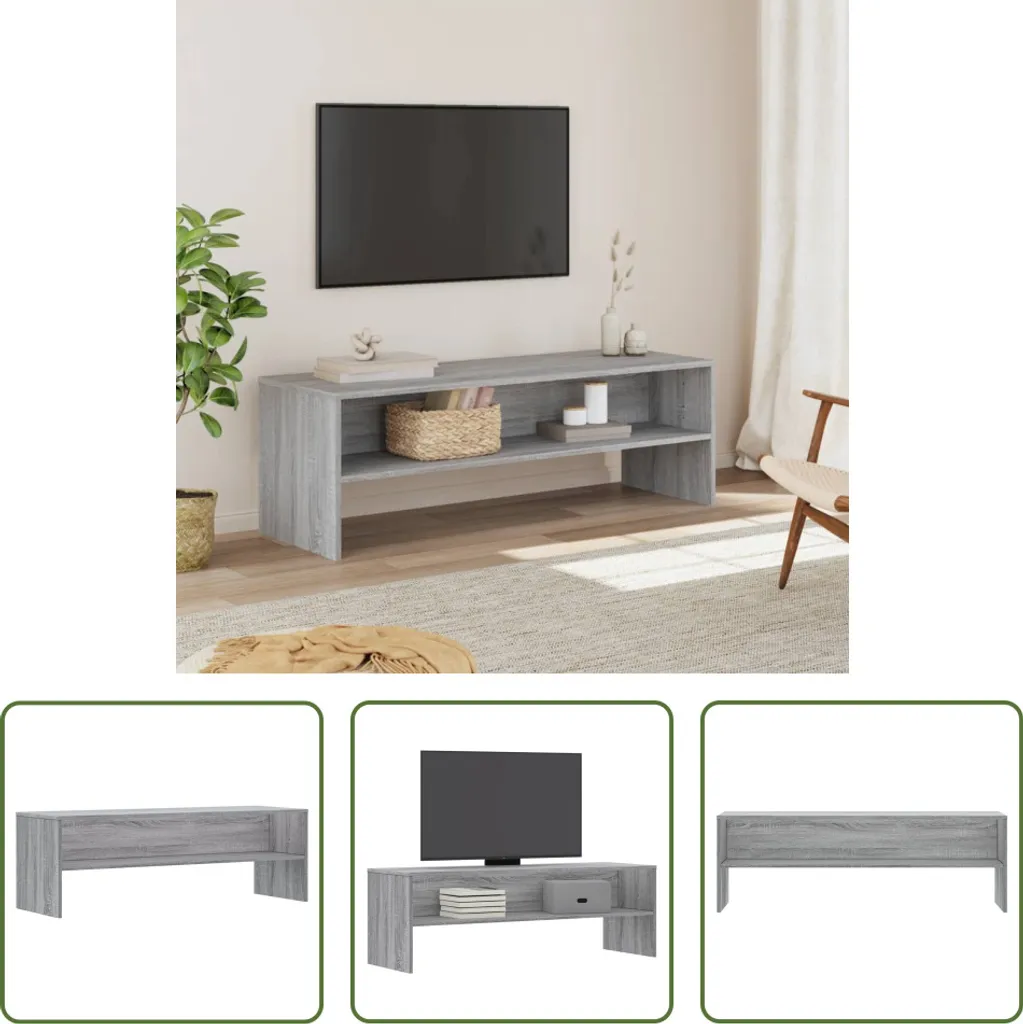 Mobile Porta TV Basso 120x40x40 Grigio Sonoma - Ottimizzazione Spazi