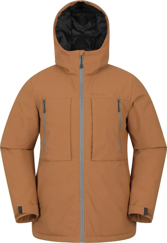 Parka matelassée homme veste d'hiver imperméable et chaude marron