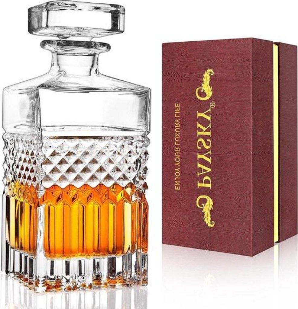 Kristallkaraffe für Whisky mit Luxusverpackung