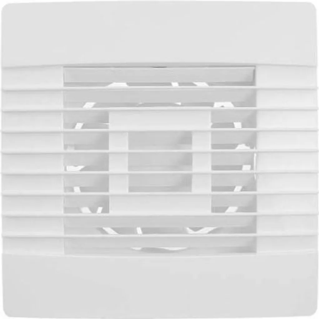 Ventilateur mural silencieux 100 mm avec minuterie et grille 0918