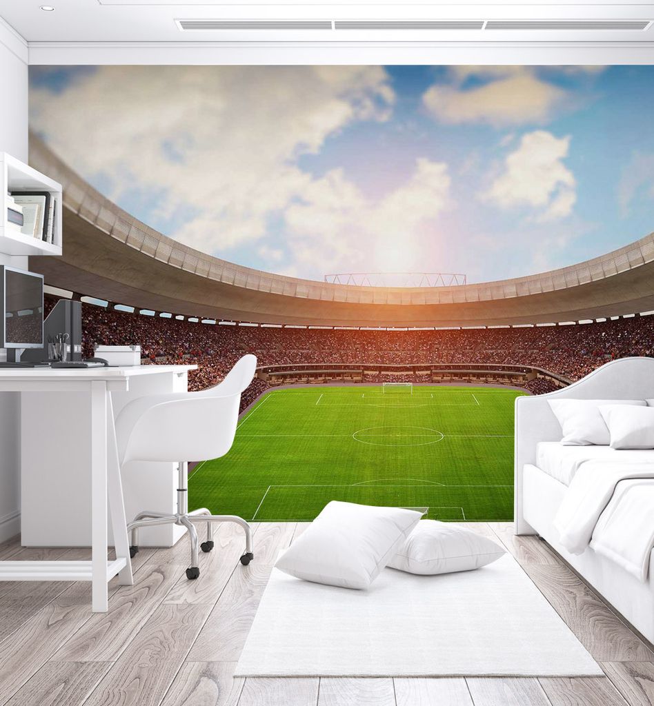 Fototapete Stadion, Material:Premium Vlies 150g/qm, Größe Tapete:325 x 300cm