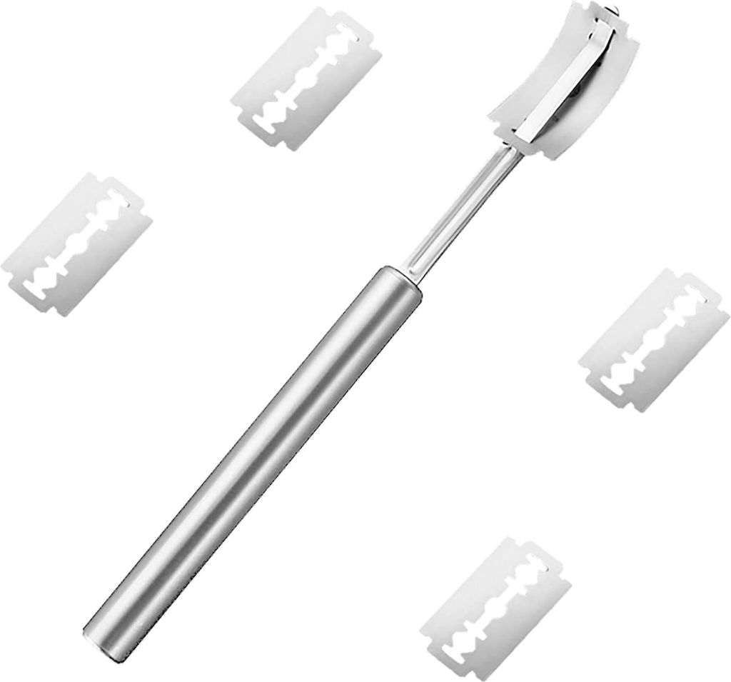 Lame Boulanger, Couteau de Boulanger und 5 Stück Lames, Lame a Pain Boulanger, Grignette Lame a Pain Porte Lame Boulanger pour Grigner Pâte Grave...