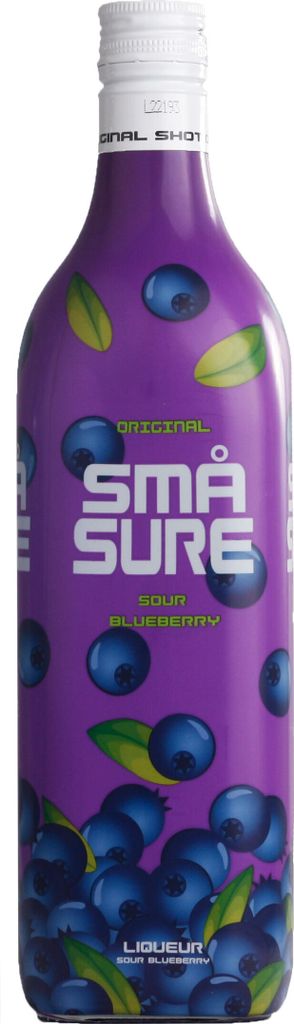 Små Sure Sour Shot Blåbærsmag 16,4% Vol. 1,0L Produktbild 